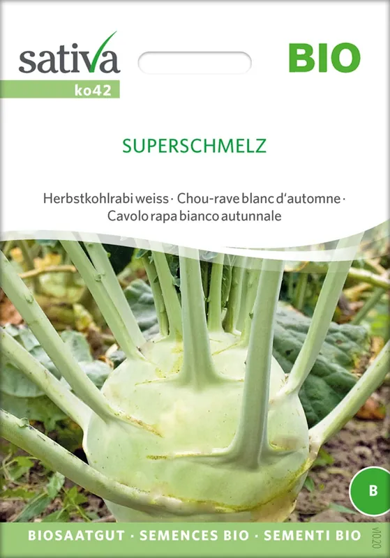 Nieuwe release | Sativa Biologische Herfstkoolrabi Wit "Superschmelz"