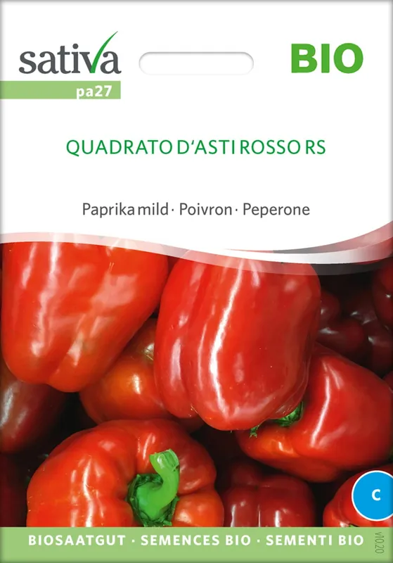 Sativa Biologische Milde Paprika "Quadrato D‘Asti Rosso Rs" | Direct bestellen