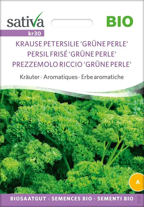 Sativa Biologische Kruiden ""Grüne Perle (Krulpeterselie)" | Bestelbaar
