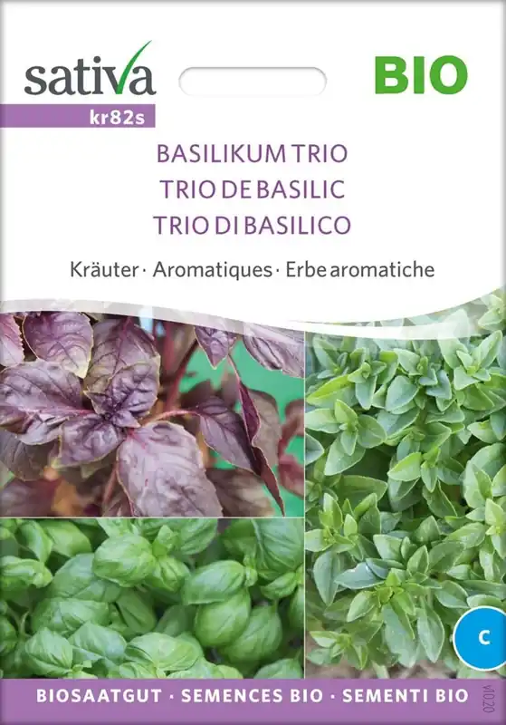 Sativa Biologische Basilicum Trio Zaadschijven - Prijsverlaging