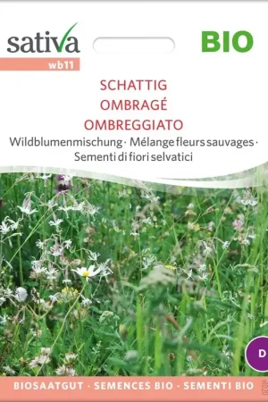 Bestelbaar - Sativa Biologische Wilde Bloemenmix "Schattig"
