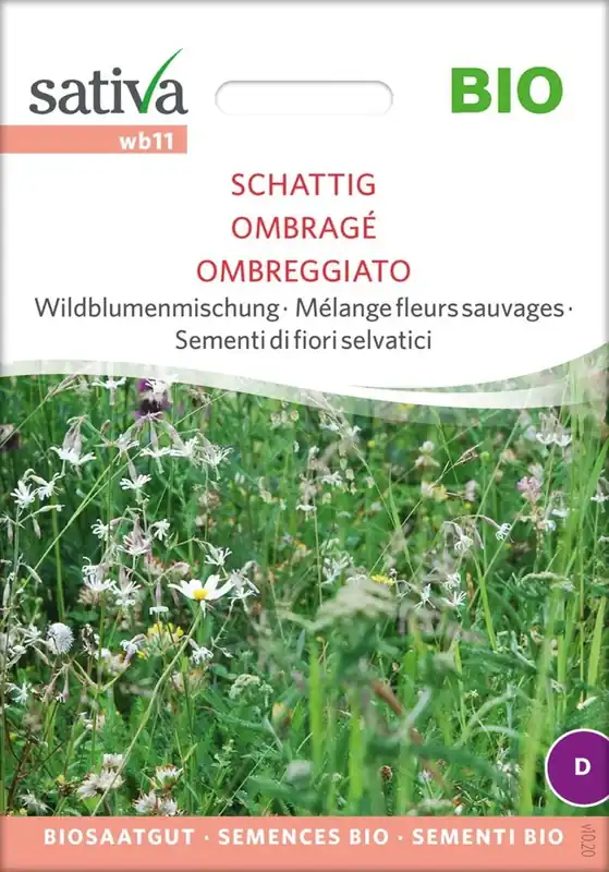 Bestelbaar - Sativa Biologische Wilde Bloemenmix "Schattig"