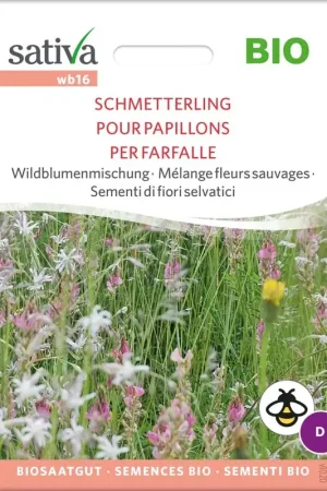 Direct van de fabrikant | Sativa Biologische Wilde Bloemenmix “Schmetterling"