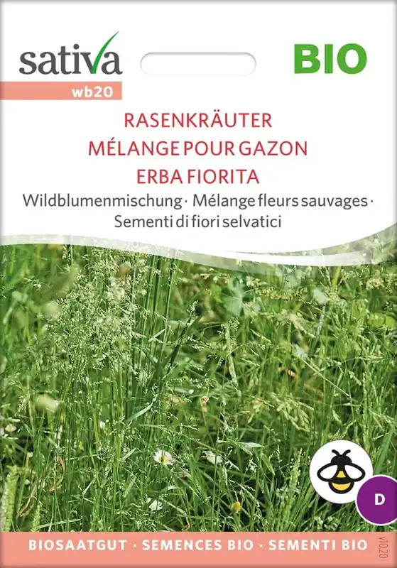 Wees er snel bij | Sativa Biologische Wilde Bloemenmix "Razenkräuter"