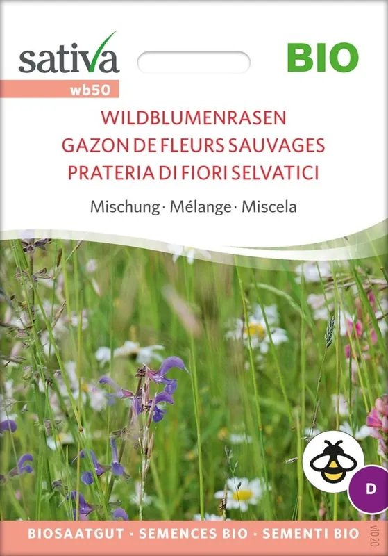 Sativa Biologische Mix “Wildflower Gazon” - Nog maar een paar beschikbaar