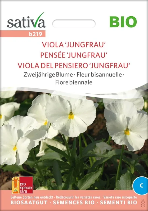 Voordelig - Sativa Biologische Tweejarige Bloem "Tuinviooltje ‘Jungfrau‘"