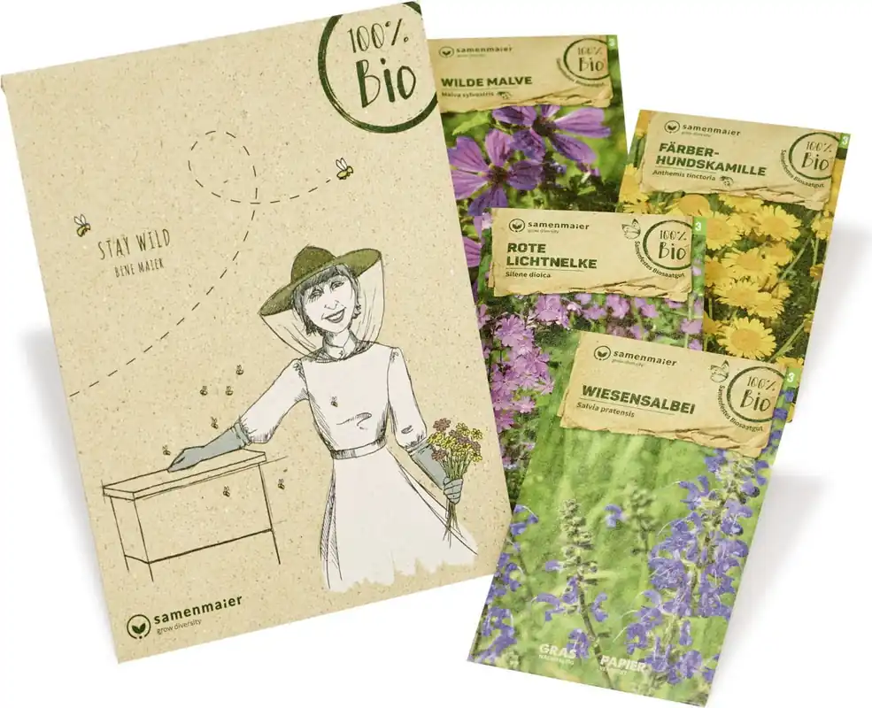 Samen Maier Biologische Wilde Bloemen Set "Stay Wild" - Nu kopen