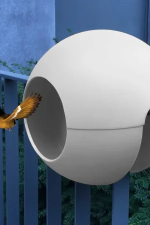 Actie loopt bijna af | rephorm Vogelvoerhuisje voor Reling "Birdball", Grafiet (antraciet)