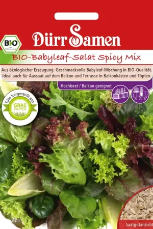 Dürr Samen Biologische Babyleaf Salade Spicy Mix | Goed beoordeeld