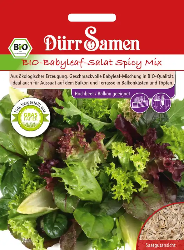 Dürr Samen Biologische Babyleaf Salade Spicy Mix | Goed beoordeeld