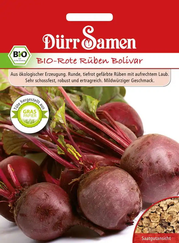 Populair - Dürr Samen Biologische Rode Biet Bolivar