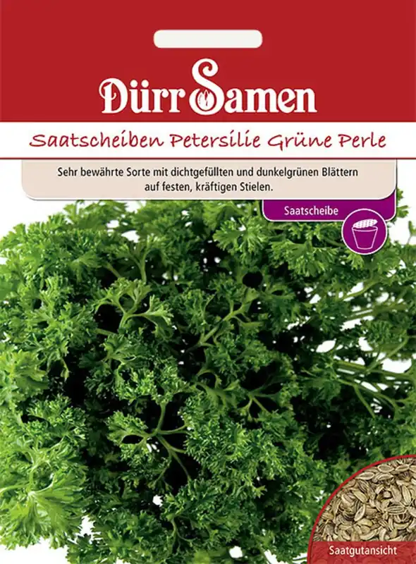 Dürr Samen Peterselie Groene Parel Zaadschijven | Nieuw binnengekomen