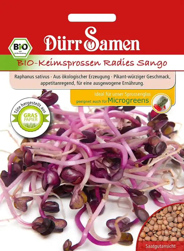 Dürr Samen Biologische Kiemgroente Sango Radijs | Meest verkocht