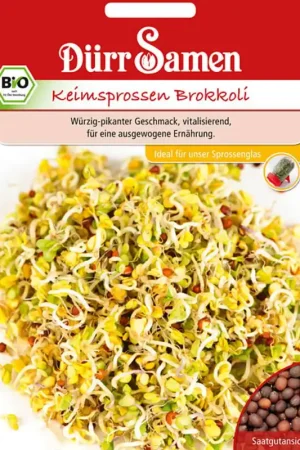 Favoriet van klanten | Dürr Samen Biologische Kiemgroente Broccoli, 20 g