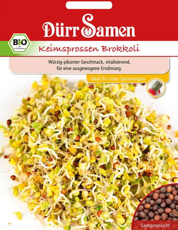 Favoriet van klanten | Dürr Samen Biologische Kiemgroente Broccoli, 20 g