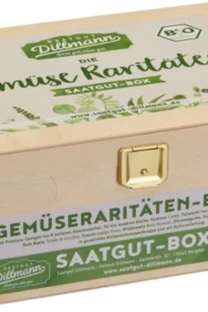 Goed beoordeeld | Saatgut Dillmann Groente-Rariteiten Biologische Zaadbox S, Houten kist