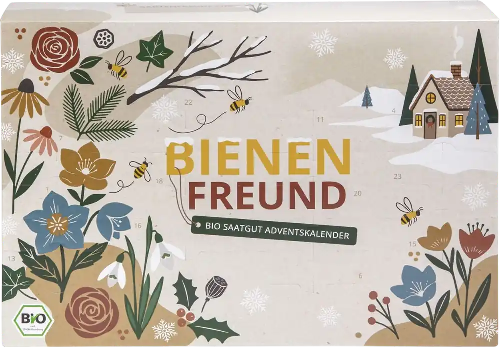Uitverkoop - Mohnblume Biologisch Zaaigoed Adventskalender "Mijn Bijenvriend"