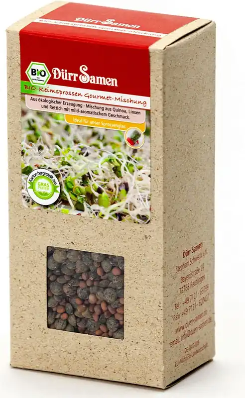 Fabrieksprijs | Dürr Samen Biologische Gourmet-Mix Kiemgroente, 210 g