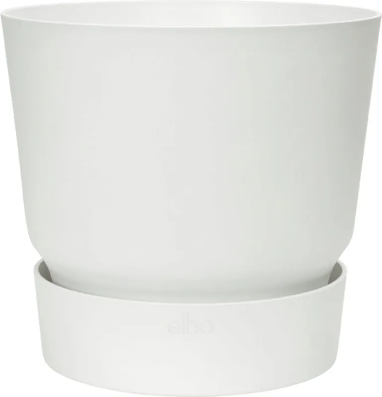 Topproduct - elho greenville rond 18cm, wit