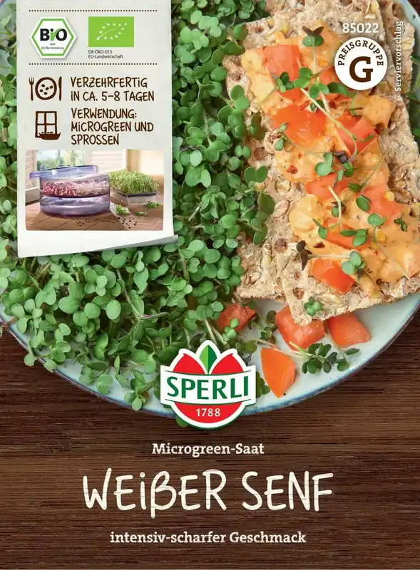Sperli Biologisch Microgreenzaad "Witte Mosterd" | Nu beschikbaar