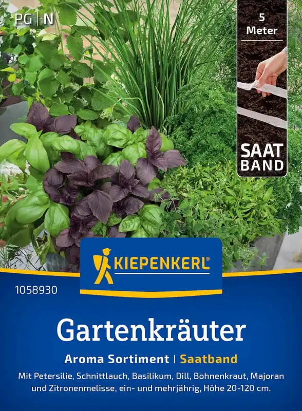 Nieuw gelanceerd - Kiepenkerl Kruidencombinatie Zaadband, Eén- en meerjarig