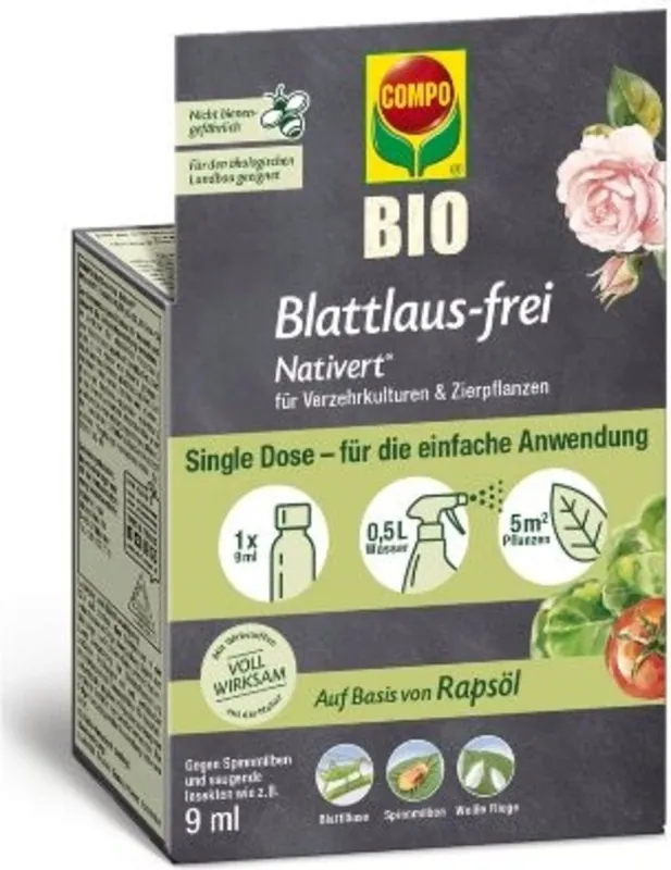 Koopje - COMPO Biologische Bladluisvrij Nativert® - Enkelvoudige Dosering, 9 (9 ml)