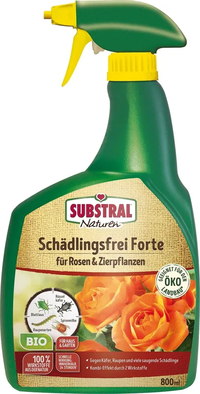 Topproduct - SUBSTRAL® Naturen® Ongediertevrije Forte Rozen- & Sierplantenspray, 800 (800 ml)