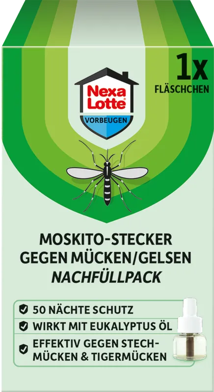 NexaLotte Muggenstekker Navulling, Insecticidevrij, 46 ml | Gratis retourneren