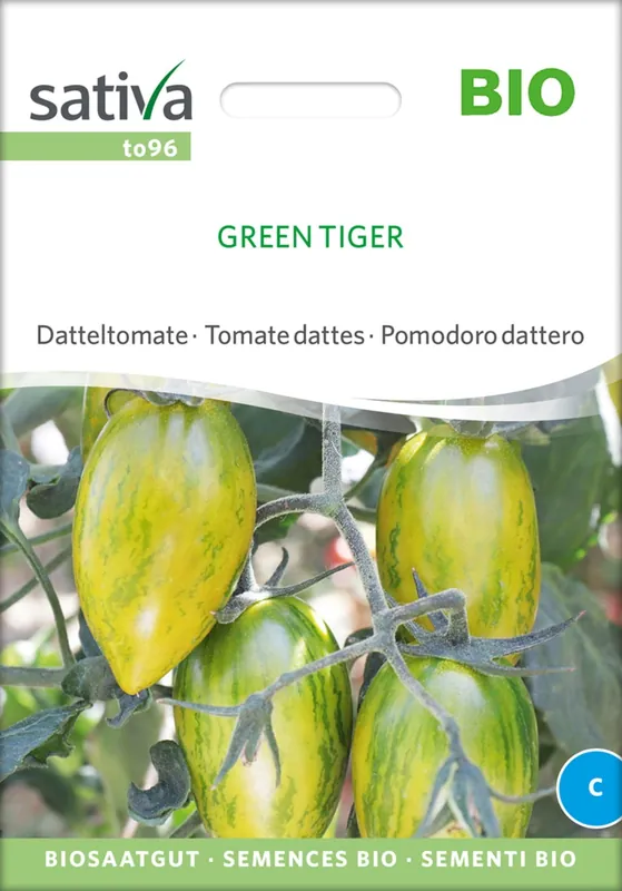 Sativa Biologische Dadeltomaat “Green Tiger” | Bestseller