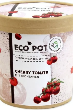 Uitverkoop - Feel Green ecopot "Cherry Tomate"