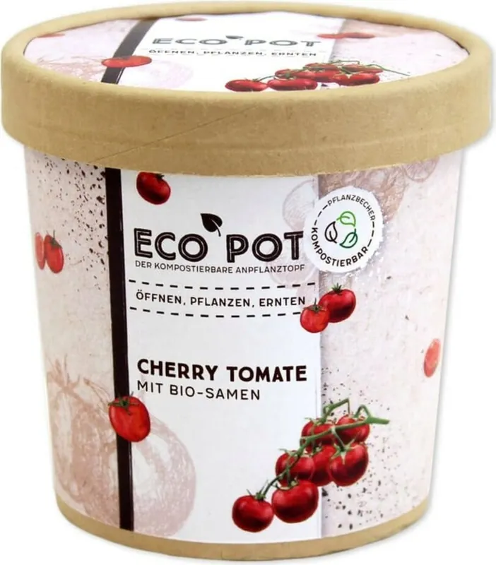 Uitverkoop - Feel Green ecopot "Cherry Tomate"