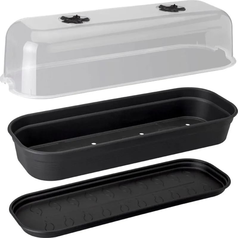 Bijna uitverkocht - elho green basics kweekset l, living black