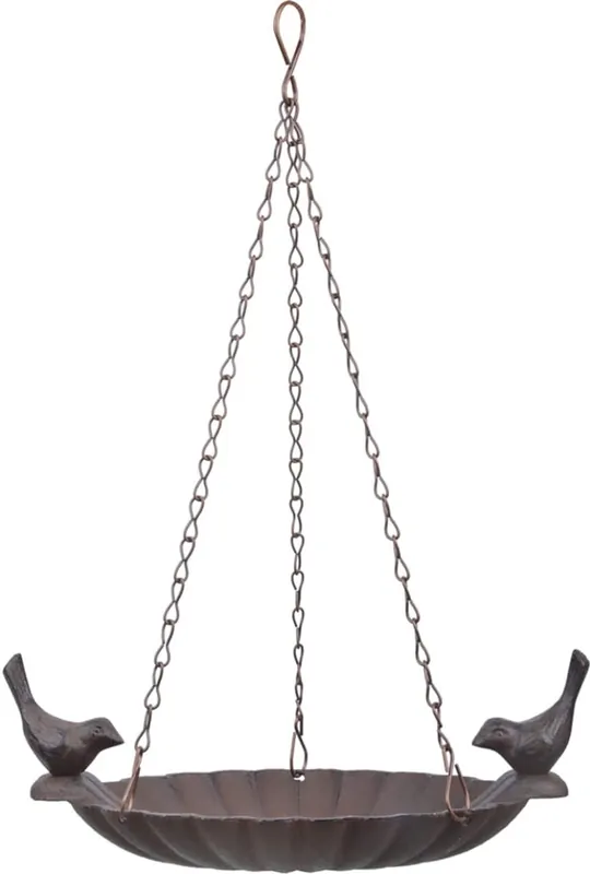 Topkwaliteit | Esschert Design Hangend Vogelbad met 2 Vogels