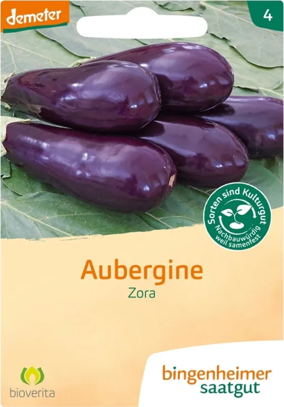 Flitsaanbieding | Bingenheimer Saatgut Aubergine "Zora (AS)"