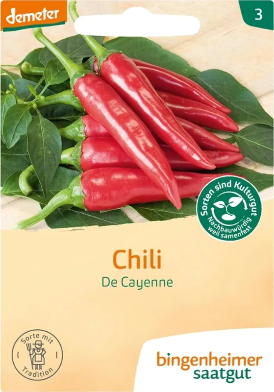 Bingenheimer Saatgut Spaanse Peper "De Cayenne" - Zojuist toegevoegd