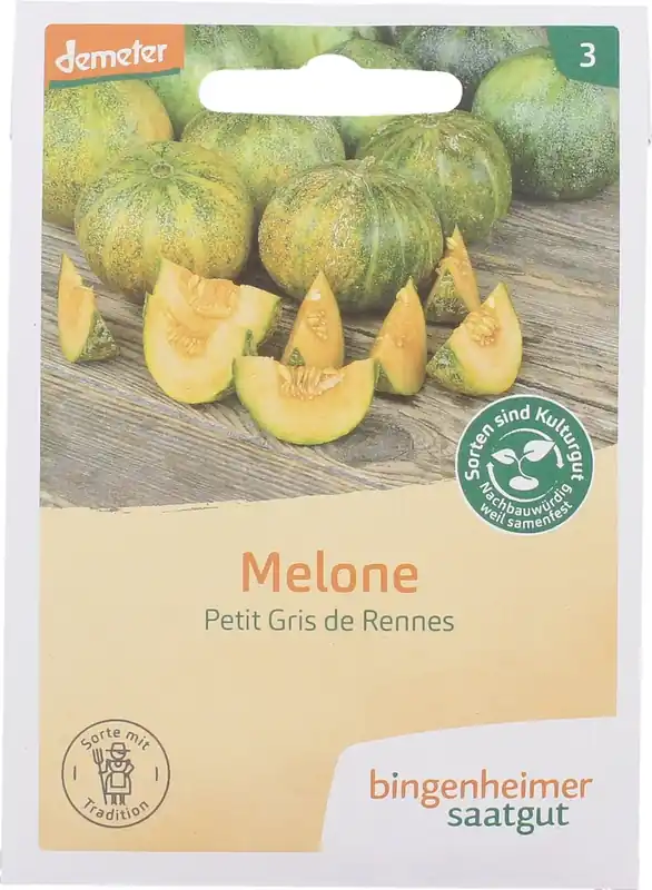 Bingenheimer Saatgut Suikermeloen "Petit Gris de Rennes" | Direct bestellen