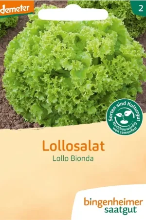 Net binnen - Bingenheimer Saatgut Sla "Lollo Bionda"