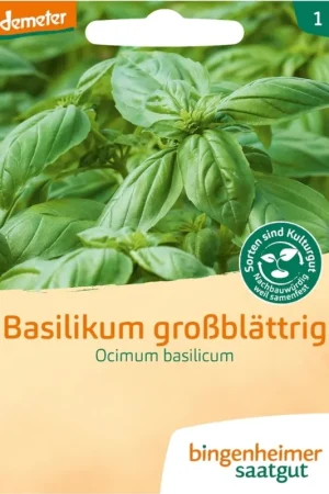 Bingenheimer Saatgut Grootbladige Basilicum | Zojuist toegevoegd