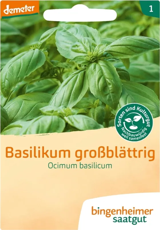 Bingenheimer Saatgut Grootbladige Basilicum | Zojuist toegevoegd