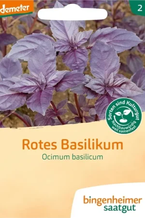 Bingenheimer Saatgut Basilicum "Rotblättrig" - Scherpe prijs