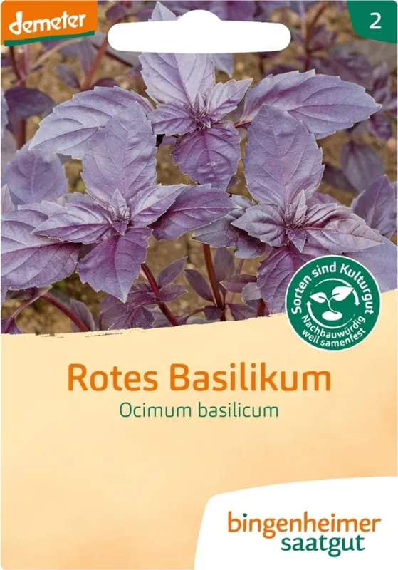 Bingenheimer Saatgut Basilicum "Rotblättrig" - Scherpe prijs