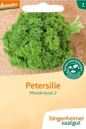 Professionele kwaliteit - Bingenheimer Saatgut Peterselie, Gekruld (Mooskrause 2)