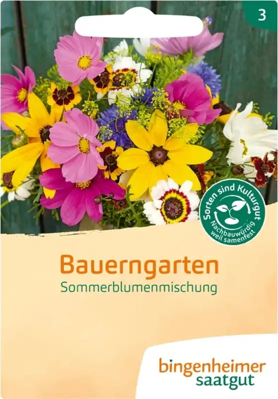 Zojuist toegevoegd | Bingenheimer Saatgut Bloemenmix "Bauerngarten"