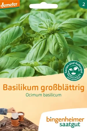 Bingenheimer Saatgut Basilicum "Grootbladig", 1 - Hoge kwaliteit