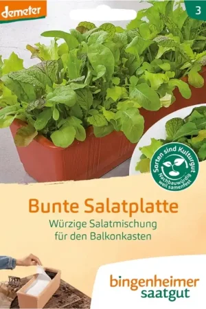 Bingenheimer Saatgut Slamix "Bunte Salatplatte", 1 - Nieuw in het assortiment