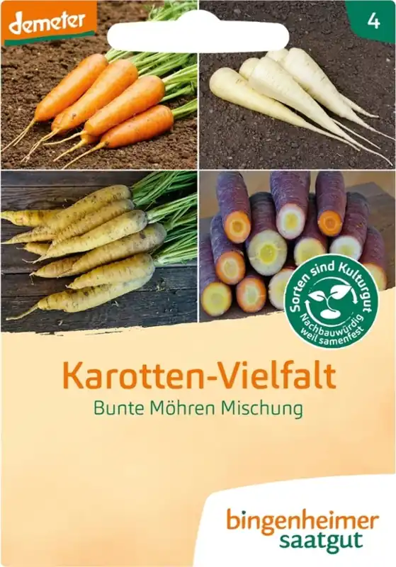 Bingenheimer Saatgut Wortelmix "Karotten-Vielfalt" | Expreslevering