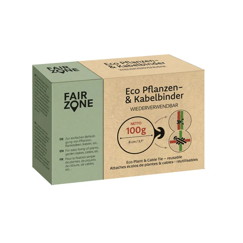 Bestel vandaag - FAIR ZONE ECO Planten & Kabelbinders - 100 gr Doos, 100 g