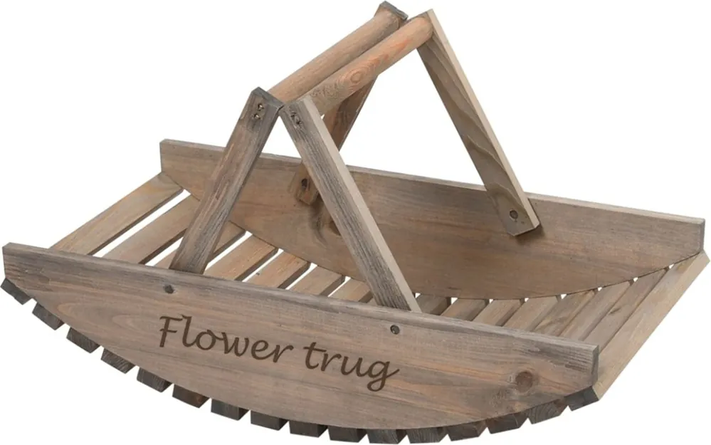 Esschert Design Houten Bloemenmand - Bestelbaar