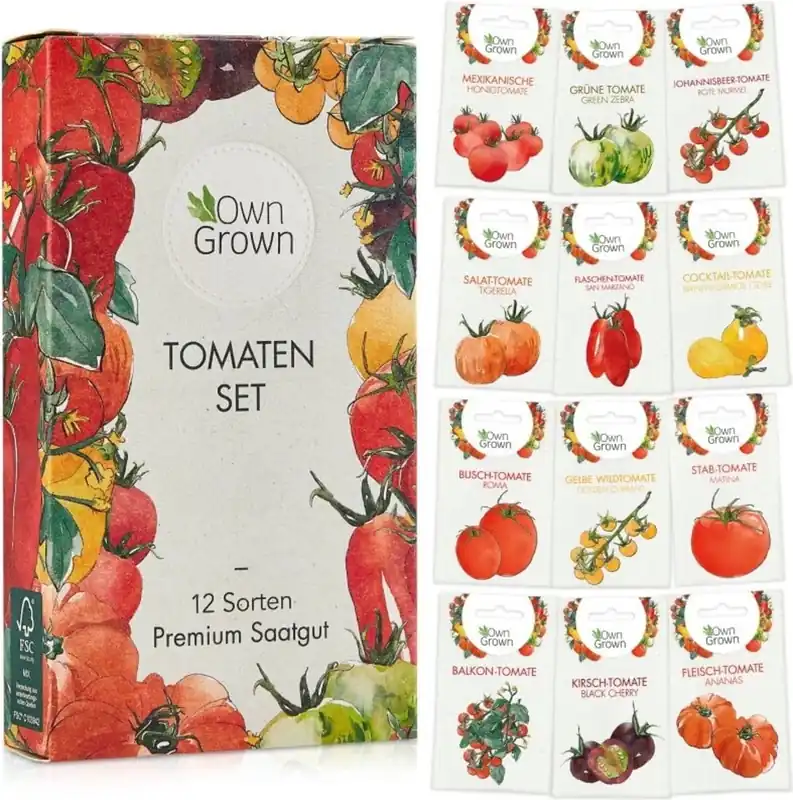 Own Grown Tomatenzaden, Set van 12 - Hoge kwaliteit