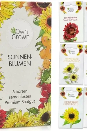 Own Grown Zonnebloemenzaden, Set van 6 | Topproduct